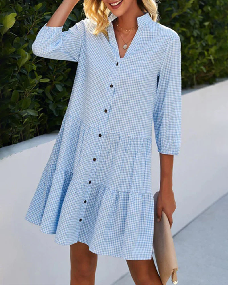 Bella | Summer Plaid Dress