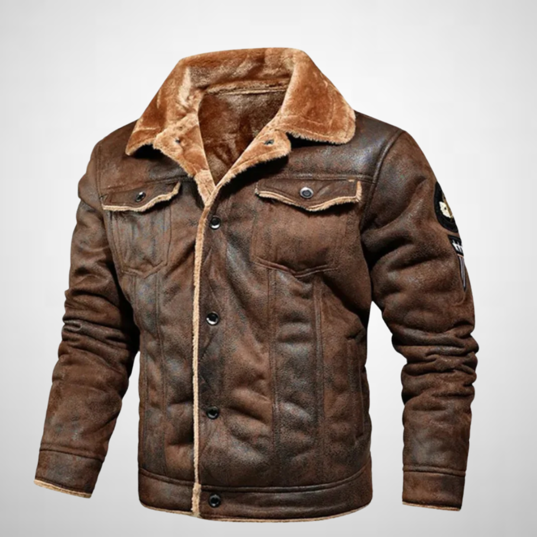 Thierry | Warm leather jacket