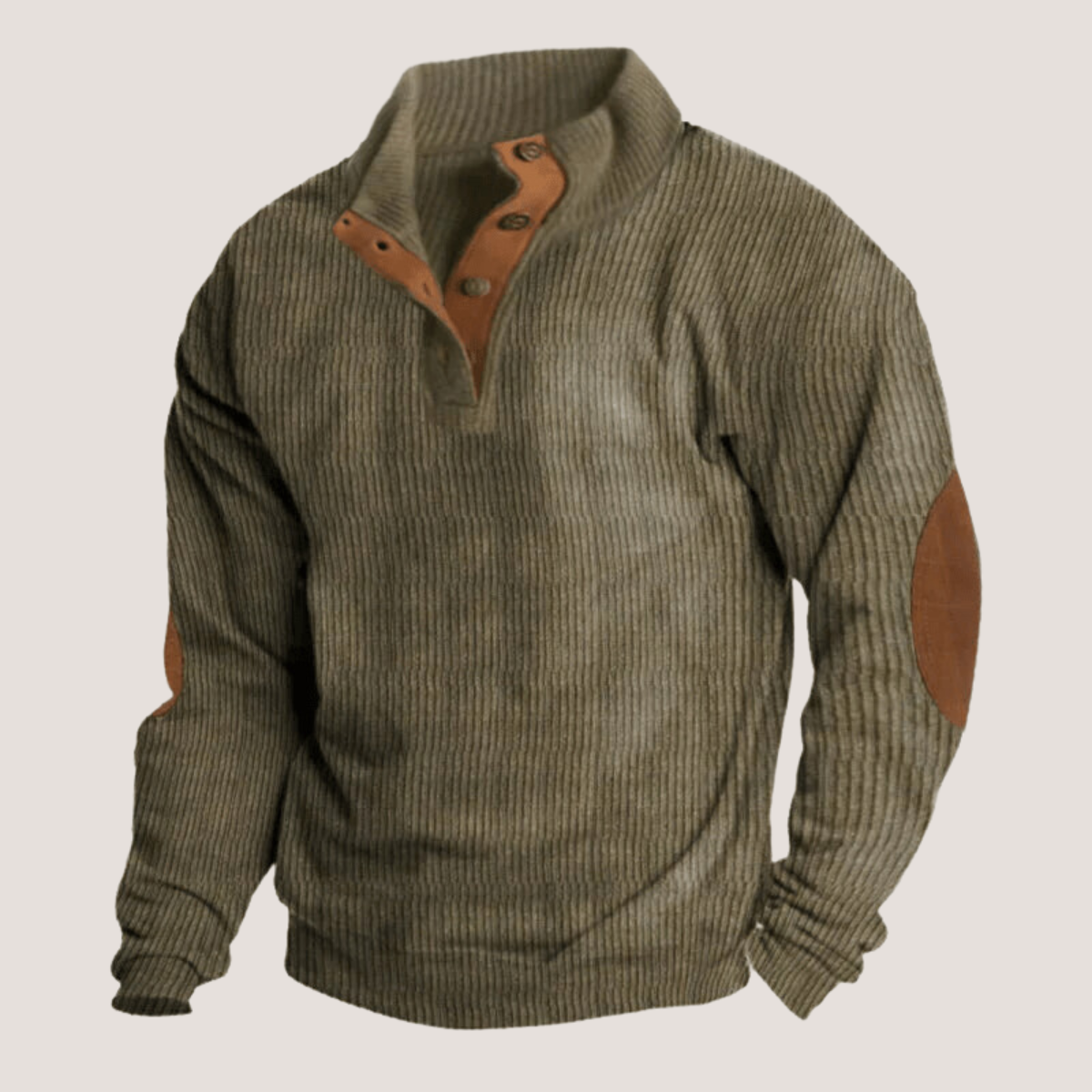 Edoardo  Corduroy Sweatshirt with Collar