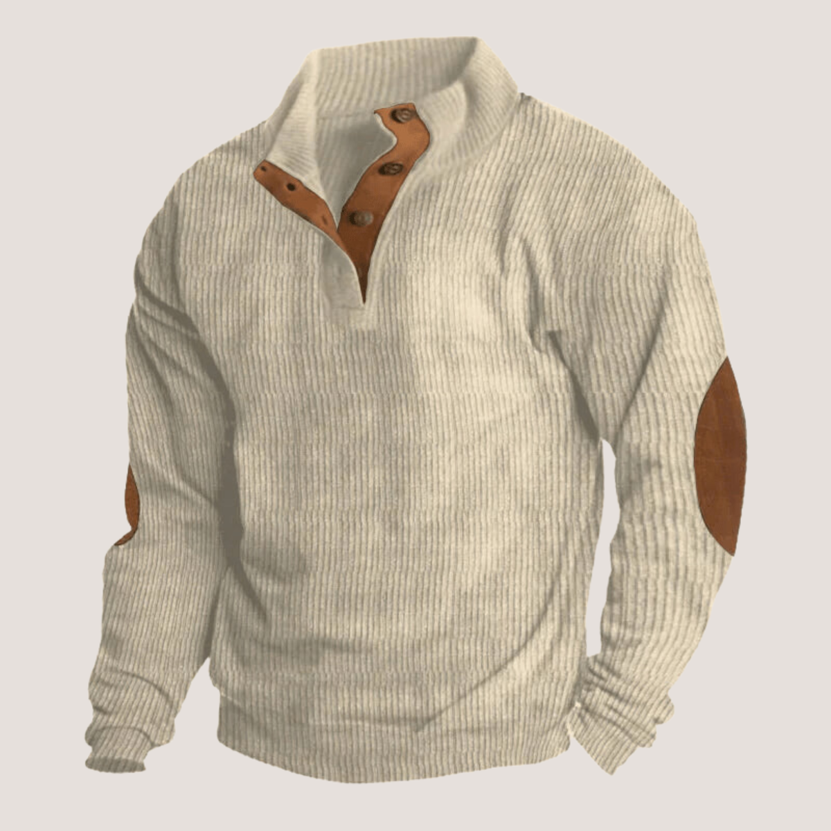 Edoardo  Corduroy Sweatshirt with Collar