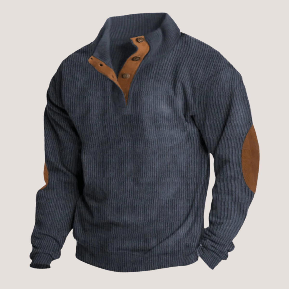 Edoardo  Corduroy Sweatshirt with Collar