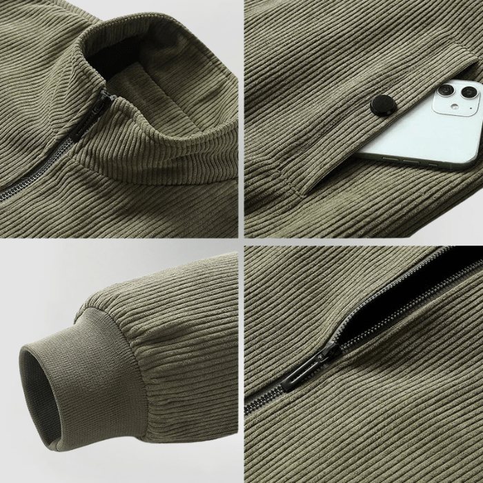 Nicolas | Cord Jacket with Fleece Lining