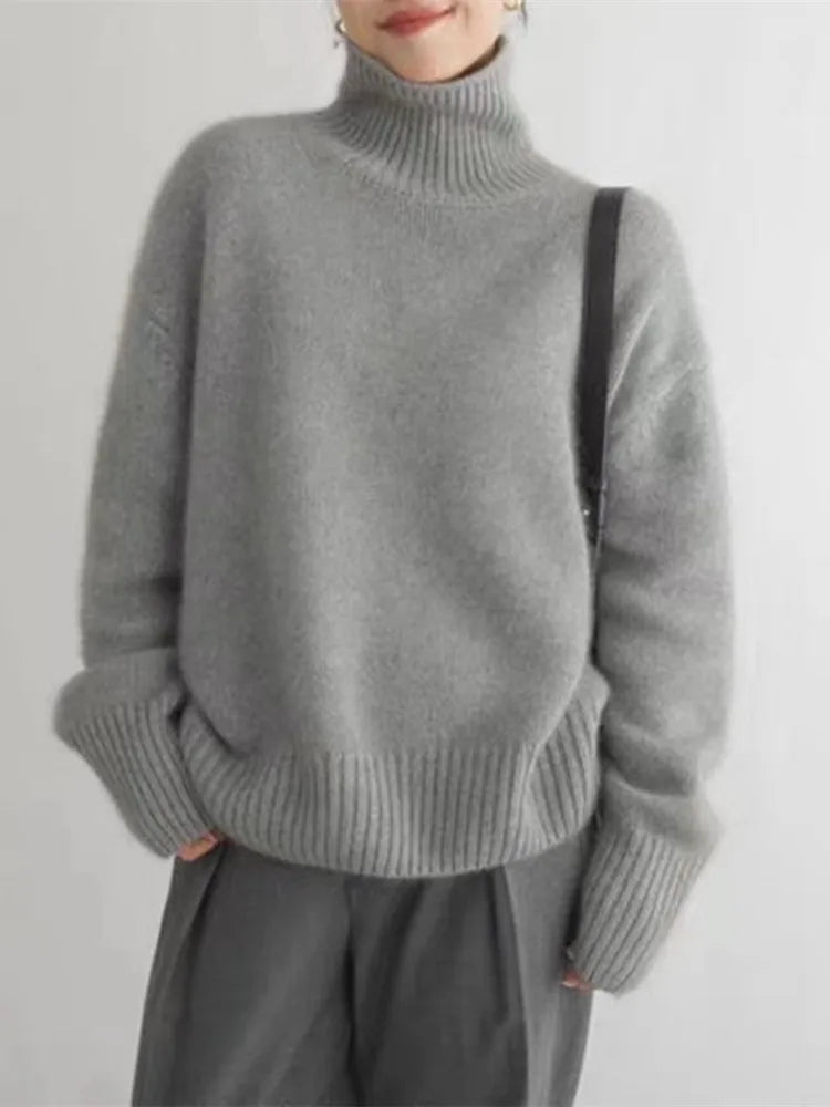 Milena | Comfortable knit turtleneck sweater