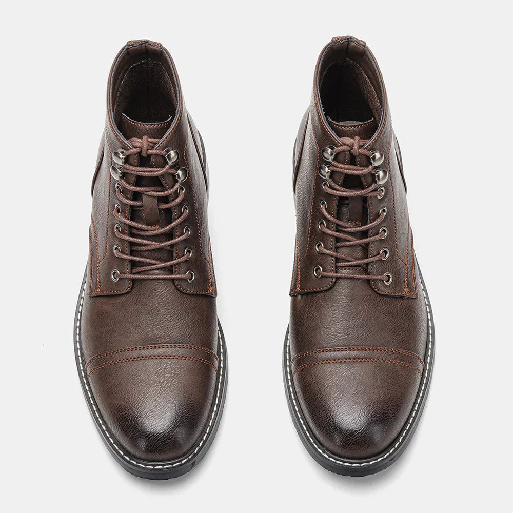 Keith | Vintage Derby boot with toe cap