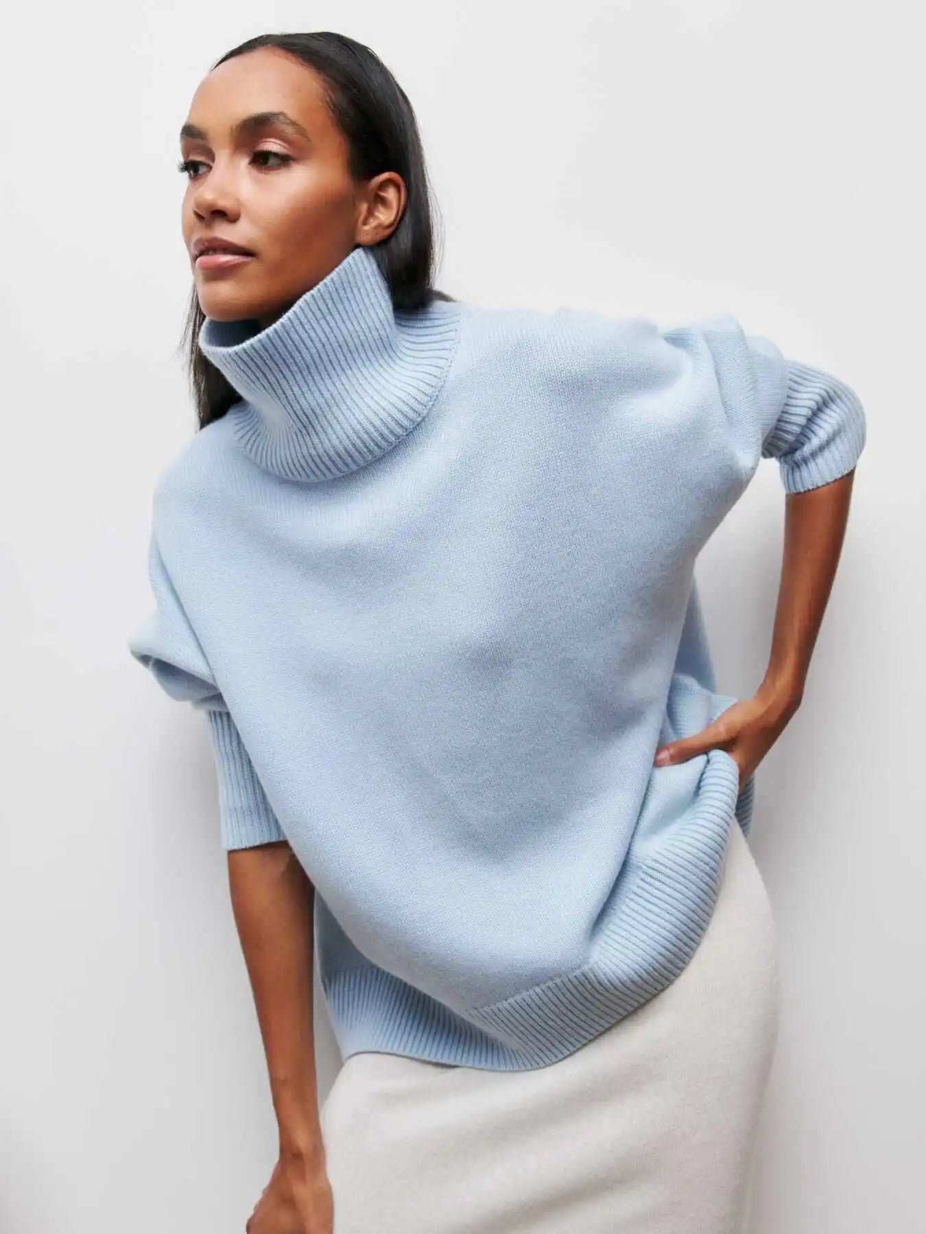 Olivia | Sweater with turtle neck