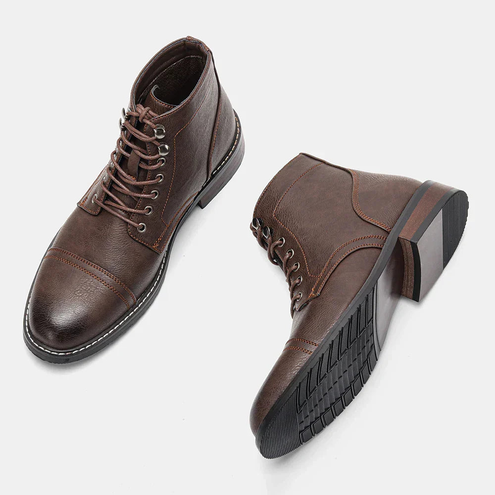 Keith | Vintage Derby boot with toe cap