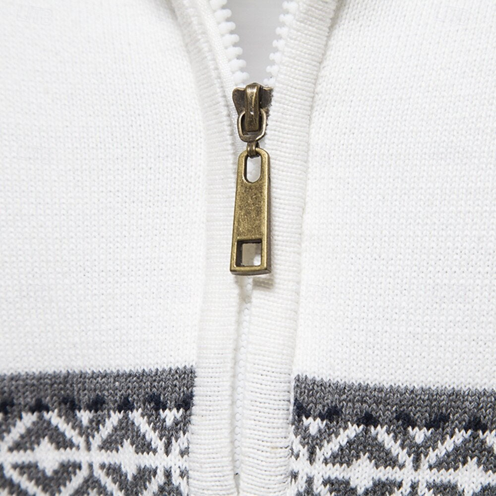 Carlo | Knit Sweater with Half Zip