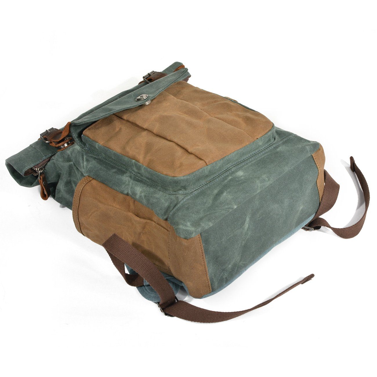 Marseille | Wax-coated canvas roll-top rucksack