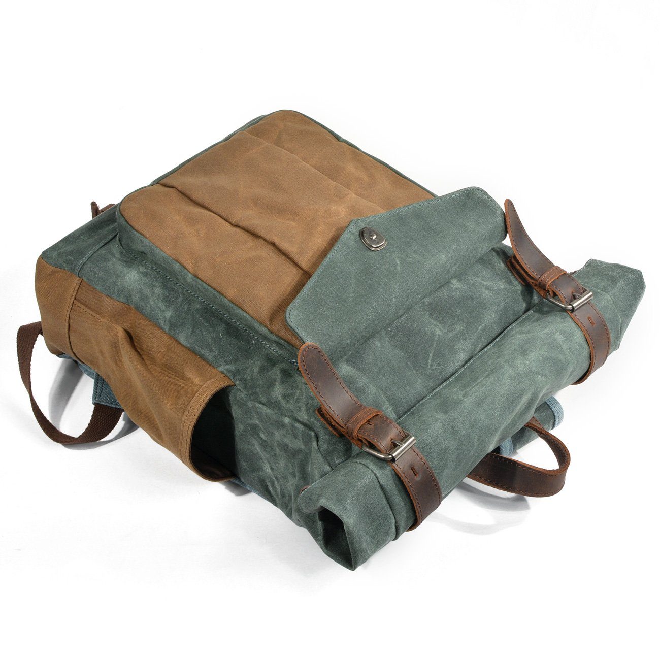 Marseille | Wax-coated canvas roll-top rucksack